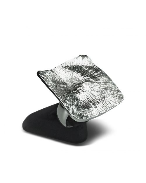 Δαχτυλίδι ασημένιο 925 κοχύλι τετράγωνο - Art shop στο diaplasibooks.gr