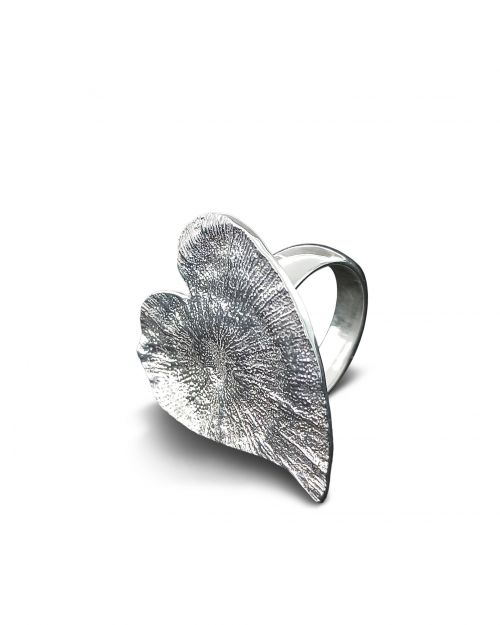 Δαχτυλίδι ασημένιο 925 καρδιά - κοχύλι - Art shop στο diaplasibooks.gr