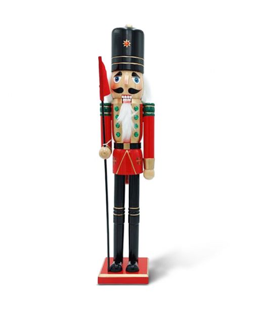 Καρυοθραύστης  ξύλινος  κόκκινος με λάβαρο  50cm - Art shop στο diaplasibooks.gr