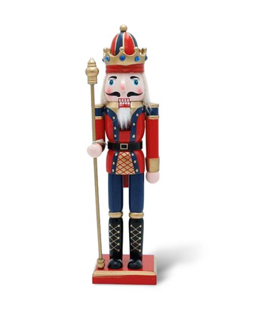 Καρυοθραύστης  ξύλινος κόκκινος-μπλέ  30cm - Art shop στο diaplasibooks.gr