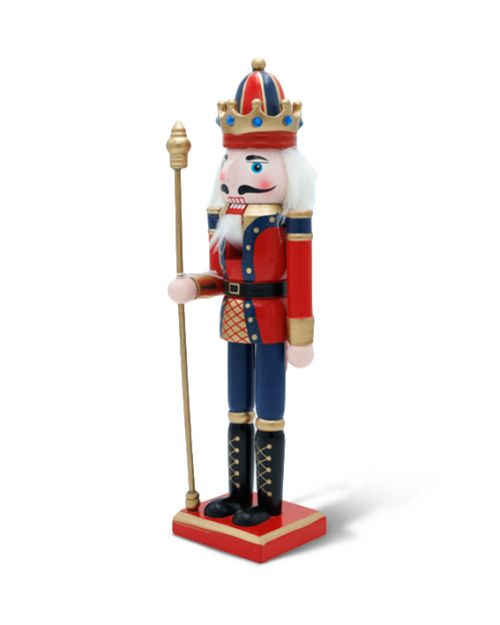 Καρυοθραύστης  ξύλινος κόκκινος-μπλέ  30cm - Art shop στο diaplasibooks.gr