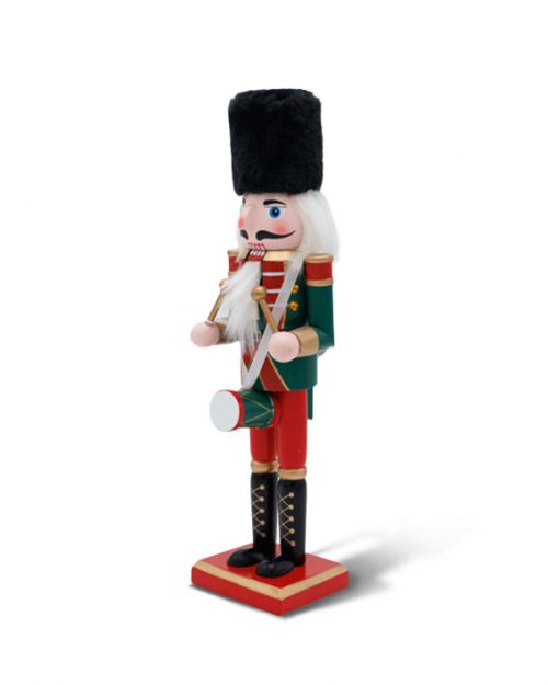 Καρυοθραύστης  ξύλινος  με κόκκινος-πράσινος με τύμπανο 30cm - Art shop στο diaplasibooks.gr