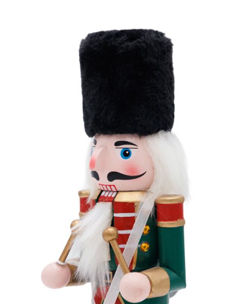 Καρυοθραύστης  ξύλινος  με κόκκινος-πράσινος με τύμπανο 30cm - Art shop στο diaplasibooks.gr