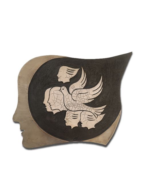 Επιτοίχιο "Οι σκέψεις μας" raku art - Art shop στο diaplasibooks.gr