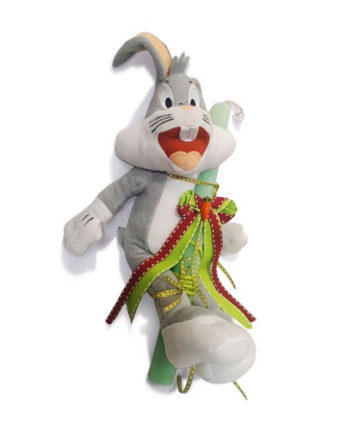 Λαμπάδα με  κουκλάκι  Bugs Bunny - Πασχαλινά στο diaplasibooks.gr