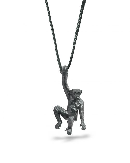 Μαϊμού μεγάλη - Μενταγιόν από ασήμι 925 - Art shop στο diaplasibooks.gr