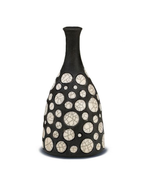 Μπουκάλι στρογγυλό 23X11cm Raku art - Art shop στο diaplasibooks.gr