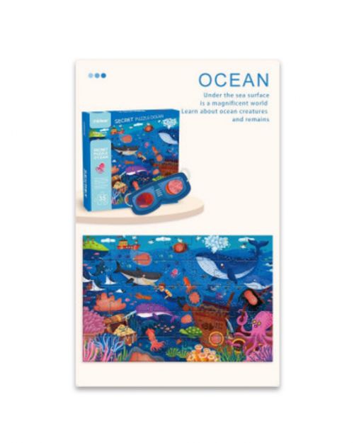 Παζλ Ανακαλύπτω τον ωκεανό με 3D γυαλιά Mideer - Παιδικά παιχνίδια στο diaplasibooks.gr