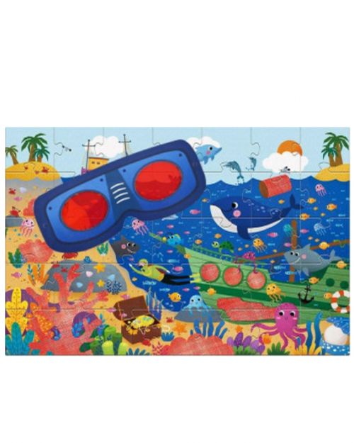 Παζλ Ανακαλύπτω τον ωκεανό με 3D γυαλιά Mideer - Παιδικά παιχνίδια στο diaplasibooks.gr