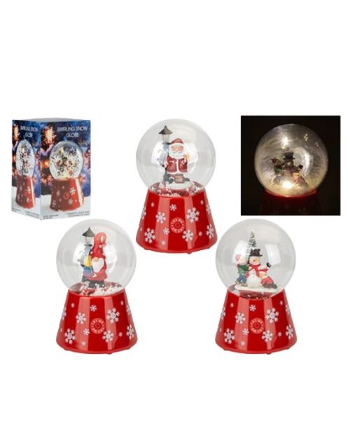 Χιονόμπαλα Χριστουγεννιάτικη με μουσική και φως - Art shop στο diaplasibooks.gr