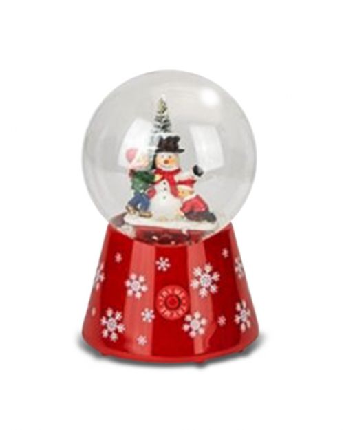 Χιονόμπαλα Χριστουγεννιάτικη με μουσική και φως - Art shop στο diaplasibooks.gr