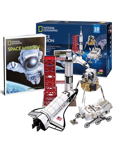 Παζλ 3D Αποστολή στο Διάστημα- National  Geographic 80 τεμάχια - Παιδικά παιχνίδια στο diaplasibooks.gr