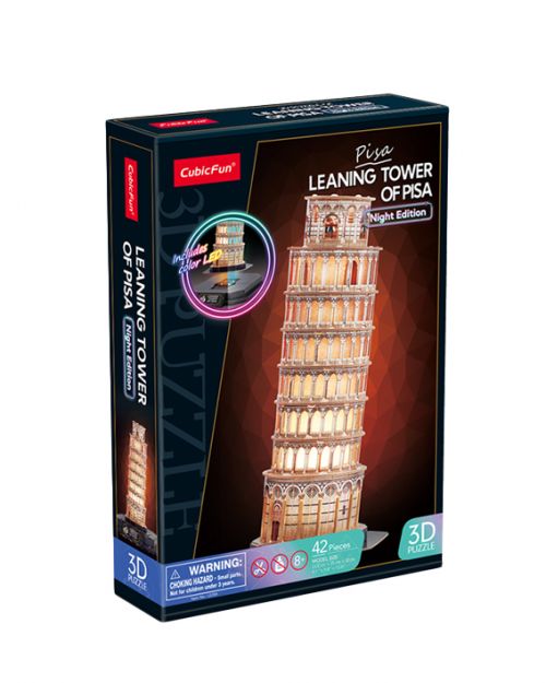 Παζλ 3D Ο Πύργος της Πίζας 42 τεμάχια με Led - Παιδικά παιχνίδια στο diaplasibooks.gr