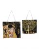 Τσάντα υφασμάτινη αδιαβροχοποιημένη Gustav Klimt The Kiss + The Tree of Life - Art shop στο diaplasibooks.gr