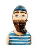 Γλυπτό μπούστο  "Captain pipe' από papier mache  - Art shop στο diaplasibooks.gr